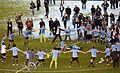 Uruguay players celebrating CA triumph