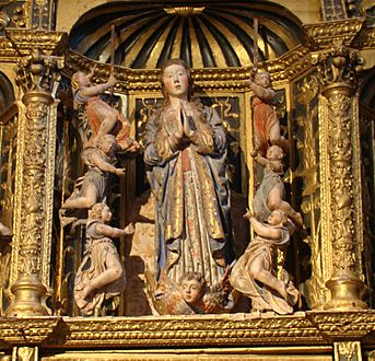 Valladolid Arrabal Portillo iglesia san Juan Asuncion Virgen retablo lou