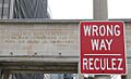 Wrong Way Reculez