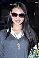 Yu Wenxia in Mumbai Airport