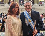 Archivo:Alberto Fernandez presidente y Cristina vice