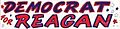 Democrat for Reagan 1984 bumper sticker