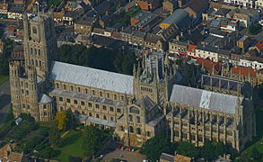 Ely Cathedral From Air