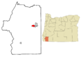 Josephine County Oregon Incorporated and Unincorporated areas Redwood Highlighted