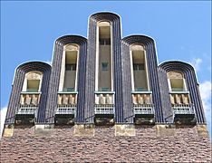 Le pignon de la tour du mariage (Darmstadt) (7892416426)