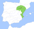 Location map Taifa of Zaragoza