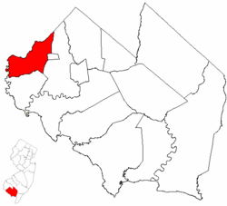Map of Cumberland County highlighting Stow Creek Township.png