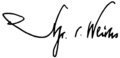 Maximilian von Weichs Signature