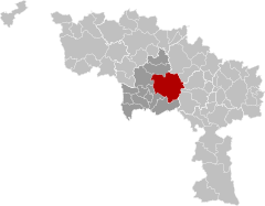 Mons Hainaut Belgium Map.svg