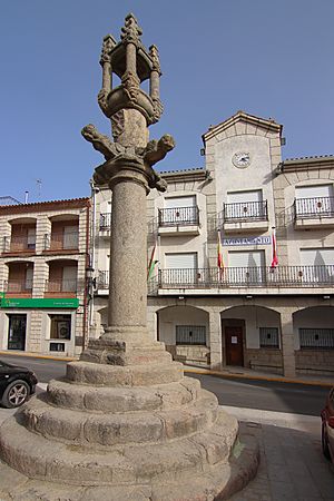 Archivo:Picota o rollo, Castillo de Bayuela