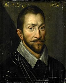Archivo:Portret van François de la Noue (1531-91), heer van Teligny, genaamd 'Bras de Fer' en 'le Bayard Huguenot' Rijksmuseum SK-A-551