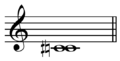 Quarter tone on C sharps