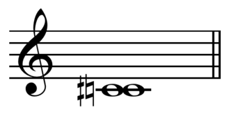 Quarter tone on C sharps