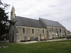 Saint-Vigor-Le-Grand, église Saint-Sulpice, façade sud.JPG