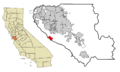 Santa Clara County California Incorporated and Unincorporated areas Lexington Hills Highlighted