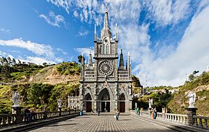 Archivo:Santuario de Las Lajas, Ipiales, Colombia, 2015-07-21, DD 19