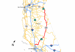 Sierra Highway map.svg
