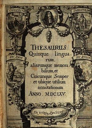 Archivo:Thesaurus quinque linguarum