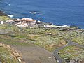 Vista del Pozo de la Salud, bajando desde Sabinosa, El Hierro, Canarias, España