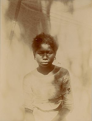 Archivo:Young Negrito girl, Mariveles, 1901