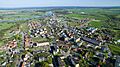 Zdjęcie z lotu ptaka ukazujące panoramę Ścinawy