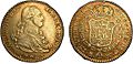 2 escudos en or à l'effigie de Charles IV, 1798