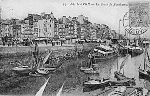 Archivo:76-Le Havre-Quai de Southampton-années 20