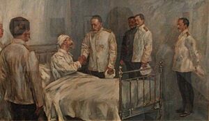 Archivo:Admiral Togo Visiting Zinovy Rozhestvensky by Fujishima Takeji (Reimeikan)