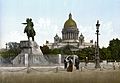 Bronze Horseman and St'Isaac's cathedral 1890-1900