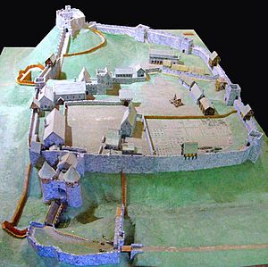 Archivo:Carisbrooke Castle 14th century