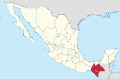 Archivo:Chiapas in Mexico (location map scheme)