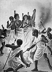 Archivo:Christian martyrs burned at the stake in Madagascar