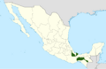 Disocactus macranthus range map