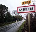 Entrée de Saint- Denis (Aude) route de Brousses et Villaret