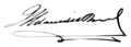 Firma de Joaquín Milans del Bosch, gobernador civil de la provincia de Barcelona