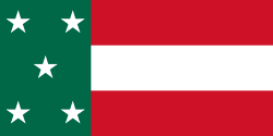 Bandera de la república de Yucatán (1841-1848).