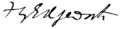 Francis Edgeworth-signature