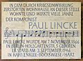Gedenktafel Oranienstr 64 Paul Lincke