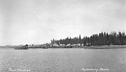 Hydaburg from the water, ca 1915 (THWAITES 375).jpeg