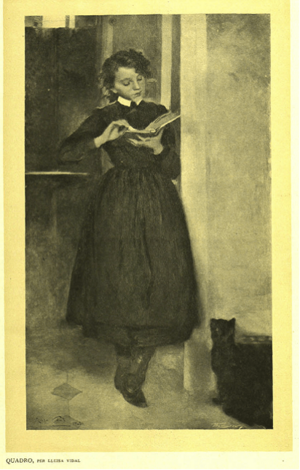 Archivo:La nena del gatet negre pintat per Lluïsa Vidal
