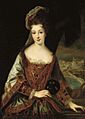Louise Hippolyte Grimaldi with a view overlooking Monaco from the studio of Jean-Baptiste Santerre (1651-1717)