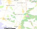 Map commune FR insee code 33374