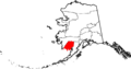 Map of Alaska highlighting Dillingham Census Area