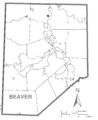 Map of Homewood, Beaver County, Pennsylvania Highlighted