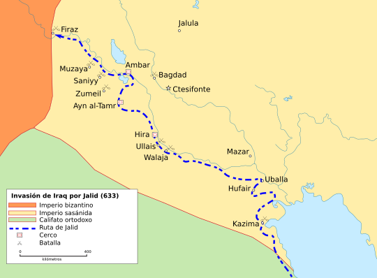 Archivo:Mohammad adil-Khalid's conquest of Iraq-es