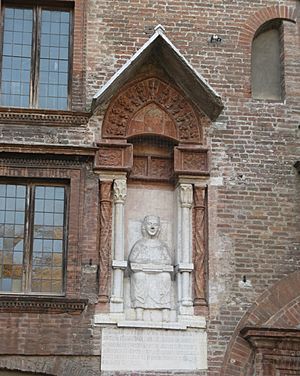 Archivo:Monumento a Virgilio in Piazza Broletto (Mantova)