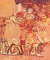 Pintura mural del saló del tinell - Nunó Sanç a la conquesta de Mallorca