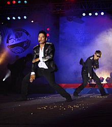 Preap Sovath at the 4th Kep Trade Fair Concert on December 27 2011.JPG
