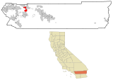 Riverside County California Incorporated and Unincorporated areas Beaumont Highlighted.svg