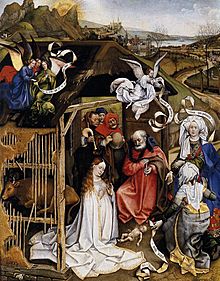Archivo:Robert Campin - The Nativity - WGA14426